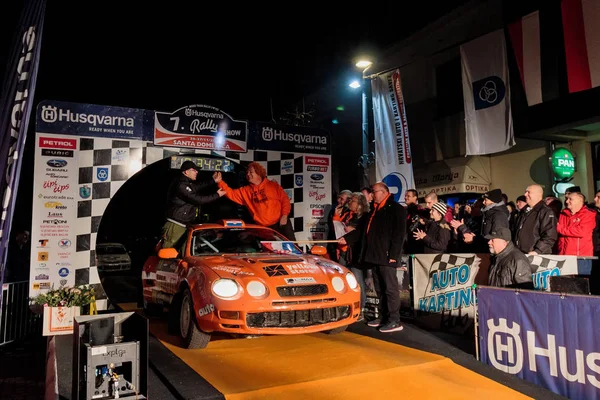 Sveta Nedelja Hırvatistan Kasım 2016 Ralli Gösterisi Santa Domenica Tören — Stok fotoğraf