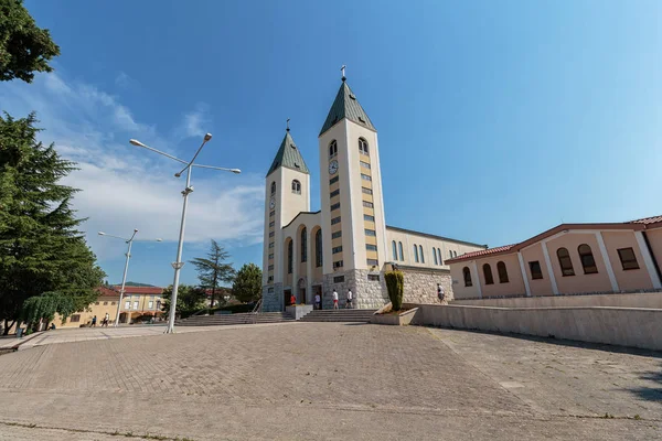 Medugorje Боснія Герцеговина Липня 2016 Парафіяльна Церква Святого Джеймса Храм — стокове фото