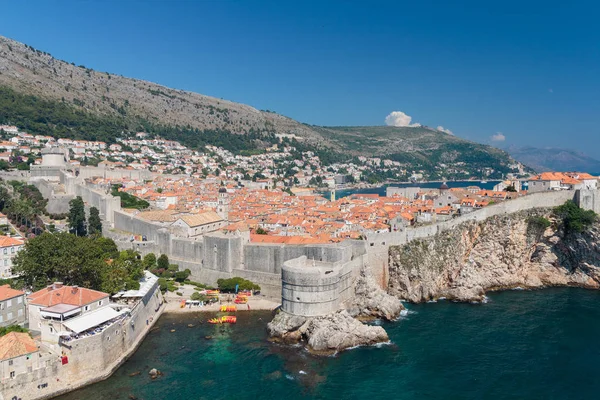 Panorama Van Oude Stad Van Dubrovnik Kroatië — Stockfoto