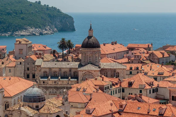 Vista Aérea Catedral Asunción Dubrovnik Croacia — Foto de Stock
