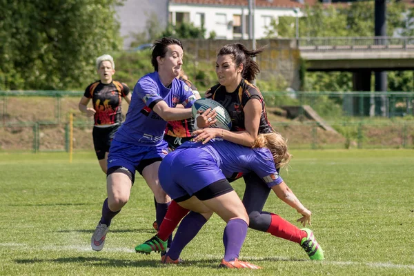 Zagreb Croazia Maggio 2017 Zagabria Torneo Rugby Giocatori Rugby Lottano — Foto Stock