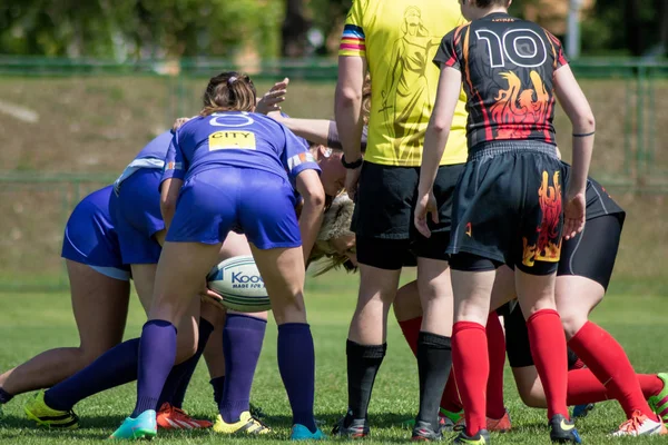 Zagreb Croazia Maggio 2017 Zagabria Torneo Rugby Giocatori Rugby Sul — Foto Stock