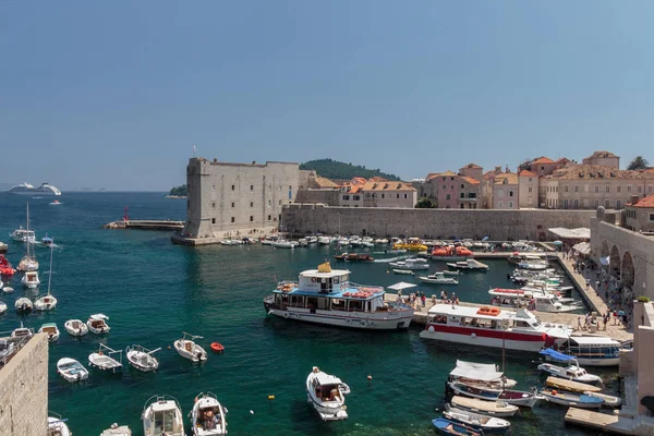 Dubrovnik Kroatië Juli 2016 Zomer Scène Van Oude Dubrovnik Por — Stockfoto