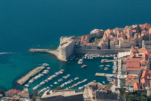 Haven Van Oude Binnenstad Van Dubrovnik Kroatië — Stockfoto