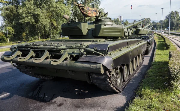 Militaire Tank Weg — Stockfoto