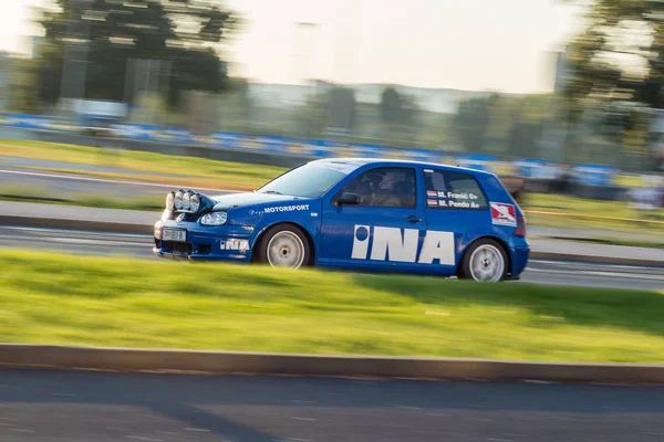 Zagreb Kroatien September 2014 Ina Delta Rally Zagreb Car Race — Stockfoto