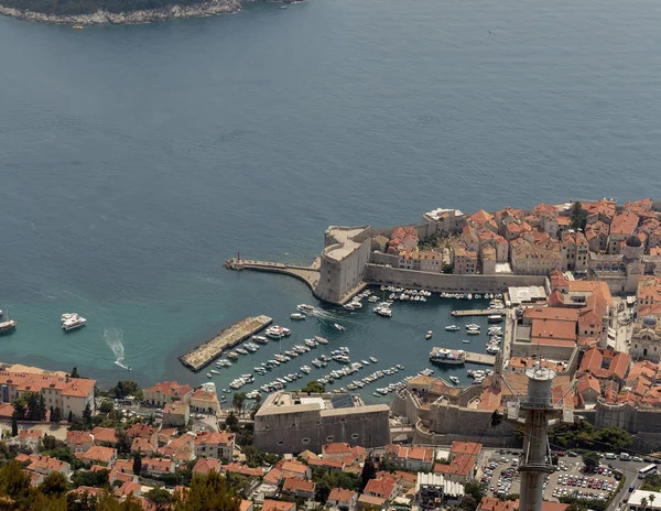 Foto Aérea Del Casco Antiguo Dubrovnik Croacia — Foto de Stock