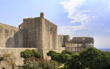 Kale Bokar Dubrovnik, Hırvatistan. Fort Bokar Pila Kapısı savunmasında önemli bir noktadır.