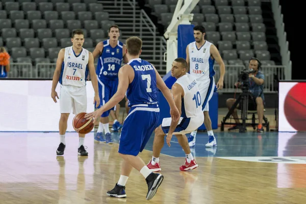 Zagreb Croatia August 2015 Preparatory Match Ahead Eurobasket 2015 Israel — ストック写真
