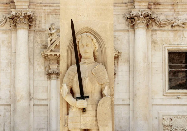 Orlando Column Oldest Preserved Public Sculpture Dubrovnik Has Long Been — Stock Photo, Image