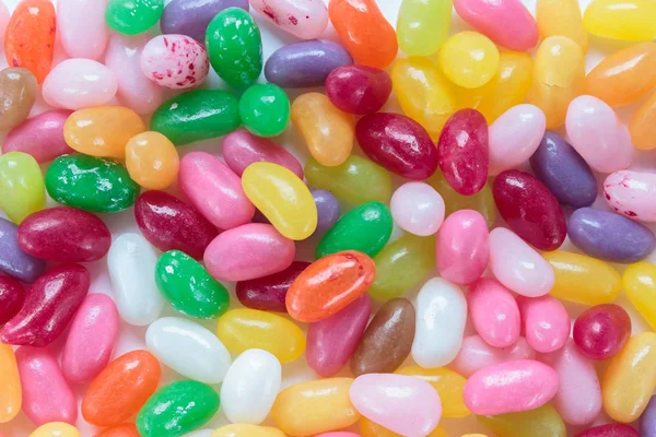 Jelly Beans Färgglada Bakgrund — Stockfoto