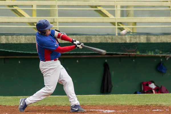 Zagreb Croatia Setembro 2015 Baseball Match Baseball Club Zagreb Baseball — Fotografia de Stock