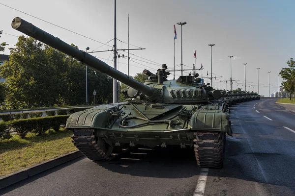 Zagreb Croatia August 2015 Military Tank Road Parade Zagreb Croatia — Stock Photo, Image