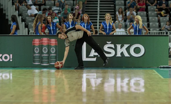 Zagreb Kroatië Augustus 2015 Voorbereidingswedstrijd Voor Eurobasket 2015 Tussen Kroatië — Stockfoto