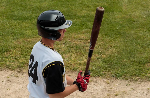 Zagreb Croazia Maggio 2015 Partita Baseball Baseball Club Zagabria Baseball — Foto Stock