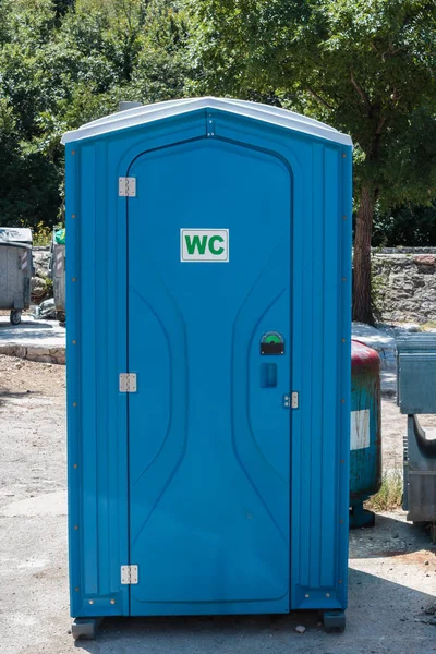 Портативний Туалет Основному Використовується Будівельних Майданчиках — стокове фото