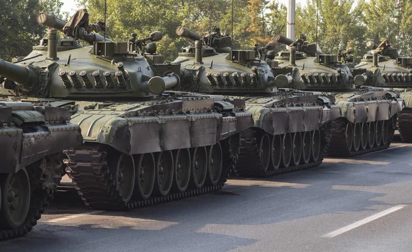 Military Tanks Road — Stock Photo, Image