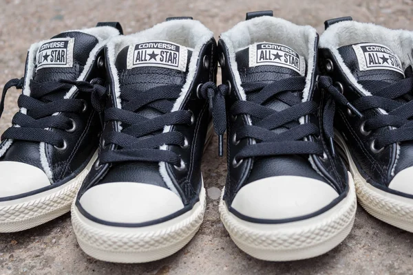 Zagreb Croatie Décembre 2015 Célèbre Chuck Taylor All Star Converse — Photo