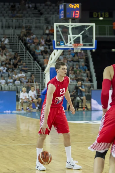 Zagreb Croatia August 2015 Preparatory Match Ahead Eurobasket 2015 Croatia — ストック写真