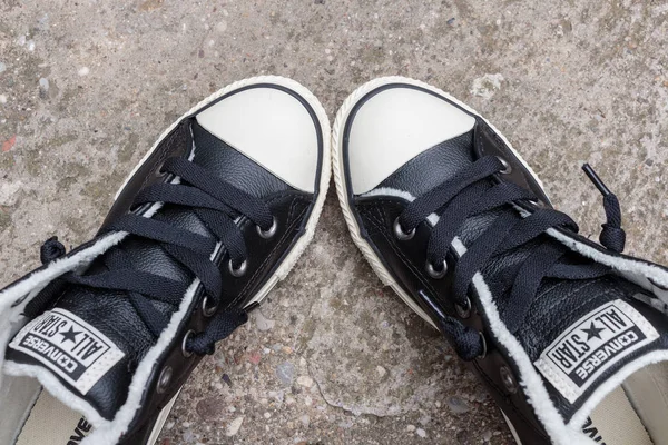 Zagreb Croatie Décembre 2015 Célèbre Chuck Taylor All Star Converse — Photo