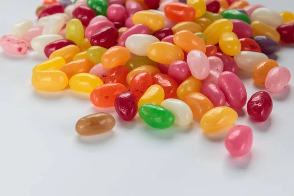 Jelly Beans White Background — Stock Photo, Image