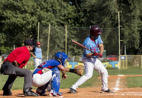 Zagreb Croatia September 2015 Baseball Match Baseball Club Zagreb Baseball — Stock Photo, Image