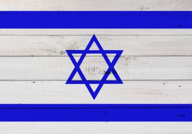 Tahta tahtada İsrail bayrağı, arka plan