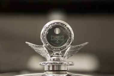 Zagreb, Hırvatistan-23 Şubat 2014: araba Müzesi Ferdinand Budicki 'de Boyce Motometre evrensel. Boyce Motometer 1912 yılında patentlenmiş ve otomobillerde radyatörün sıcaklığını okumak için kullanıldı.