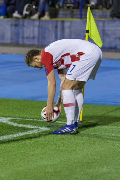 Zagreb Croatia Março 2019 Uefa Euro 2020 Qualifying Croácia Azerbaijão — Fotografia de Stock