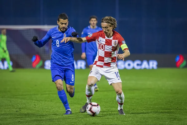 Záhřeb Chorvatsko Března 2019 Uefa Euro 2020 Kvalifikační Kolo Chorvatsko — Stock fotografie