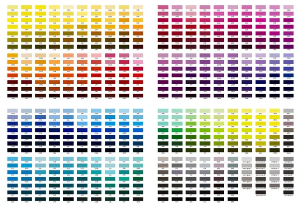 Illustrazione Riferimento Colori Tonalità 100 Grigio Freddo — Foto Stock