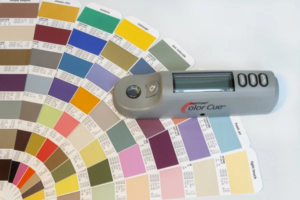 Zagreb Croatia October 2014 Pantone Color Cue Measuring Device Pantone — 스톡 사진