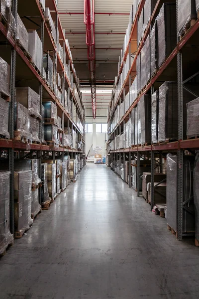 Zagreb Croatia September 2014 Printing House Storage Goods Modern Warehouse — Stock Photo, Image