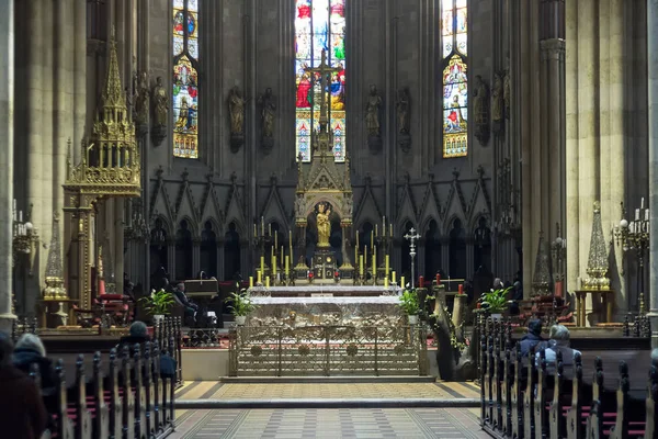 Zagreb Croatia December 2014 Interior Cathedral Dedicated Assumption Mary Kings — Stock Photo, Image