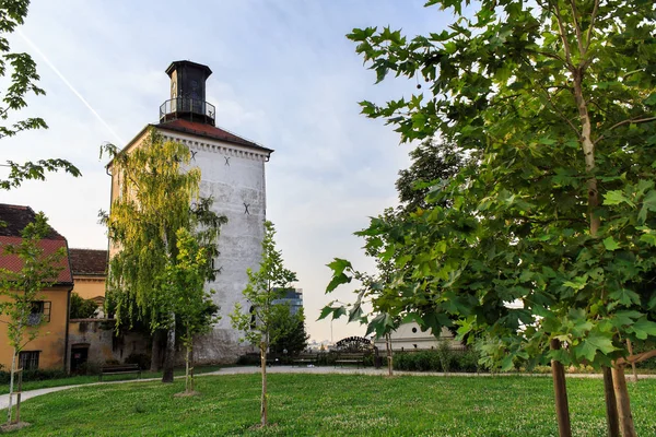 Знаменитий Загреб Орієнтир Вежа Лотрудак — стокове фото