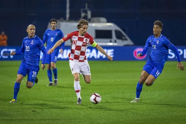 Zagreb Kroatien März 2019 Qualifikationsrunde Zur Uefa 2020 Kroatien Gegen — Stockfoto