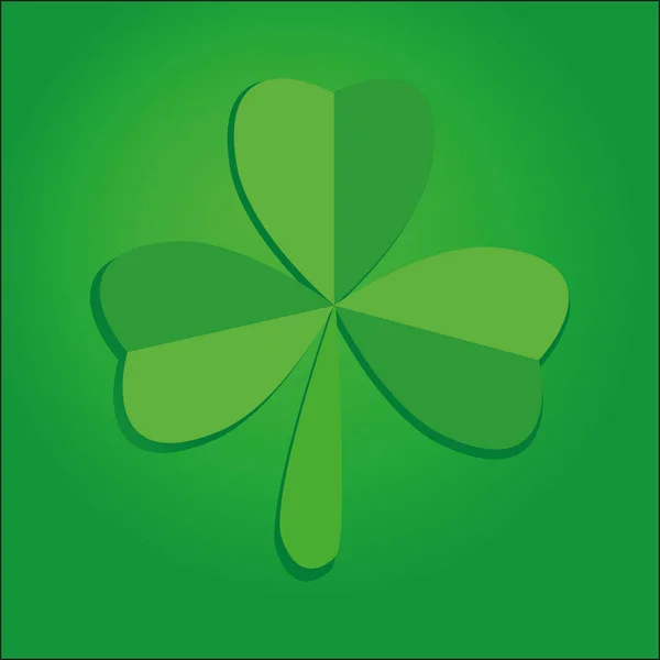 Irish Shamrock Leaf Background Für Patrick Day Folge — Stockvektor
