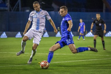 Zagreb, Hırvatistan-13 Temmuz 2019: Hırvat Ligi Supercup, GNK Dinamo vs. HNK Rijeka. Eylem Marin Leovac (22)