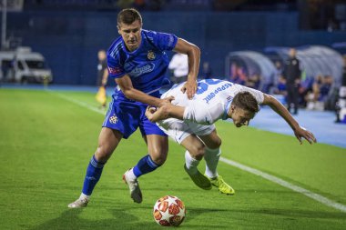 Zagreb, Hırvatistan-13 Temmuz 2019: Hırvat Ligi Supercup, GNK Dinamo vs. HNK Rijeka. Eylem Amer Gojak (14)