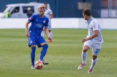 Zagreb, Hırvatistan-13 Temmuz 2019: Hırvat Ligi Supercup, GNK Dinamo vs. HNK Rijeka. Eylem Izet Hajrovic (8)