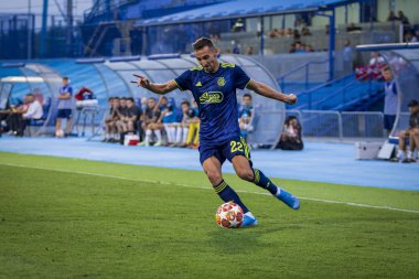 Zagreb, Hırvatistan - 30 Temmuz 2019: Uefa Şampiyonlar Ligi ikinci ön eleme turu, Gnk Dinamo vs. F.C. Saburtalo. Eylem Marin Leovac (22)