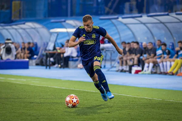 Zagreb Kroatien Juli 2019 Uefa Champions League Andra Kvalificeringsrundan Gnk — Stockfoto