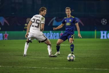 Zagreb, Hırvatistan - 21 Ağustos 2019: Uefa Şampiyonlar Play Off'lar 1. Rosenborg Bk. Eylem Dani Olmo (7)