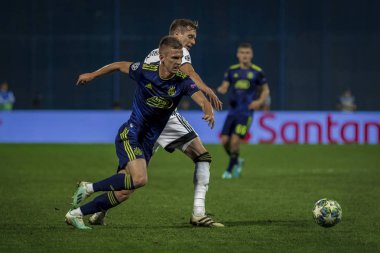 Zagreb, Hırvatistan - 21 Ağustos 2019: Uefa Şampiyonlar Play Off'lar 1. Rosenborg Bk. Eylem Dani Olmo (7)