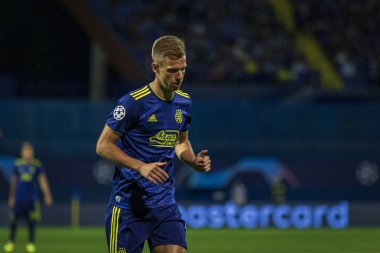 Zagreb, Hırvatistan - 21 Ağustos 2019: Uefa Şampiyonlar Play Off'lar 1. Rosenborg Bk. Eylem Dani Olmo (7)