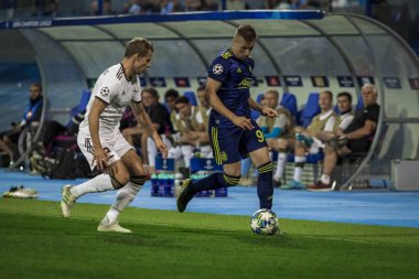 Zagreb, Hırvatistan - 21 Ağustos 2019: Uefa Şampiyonlar Play Off'lar 1. Rosenborg Bk. Eylem Mislav Orsic (99)