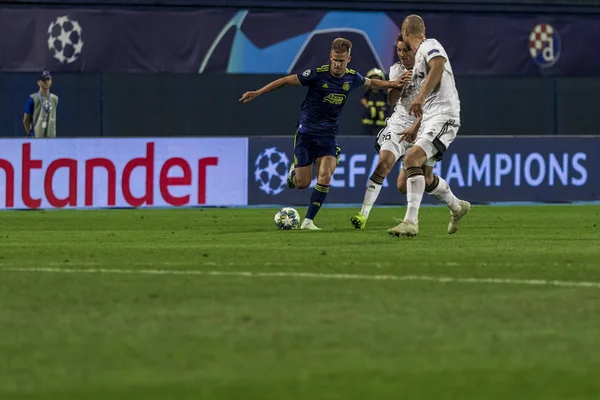 Zagreb Croatia Agosto 2019 Campeões Uefa Jogam Offs 1St Leg — Fotografia de Stock