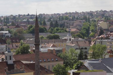 Eger Macaristan üzerinde Şehir görünümü - Eger Osmanlı minare