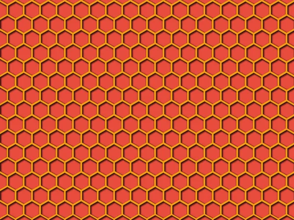 Red color Honeycomb Pattern Background