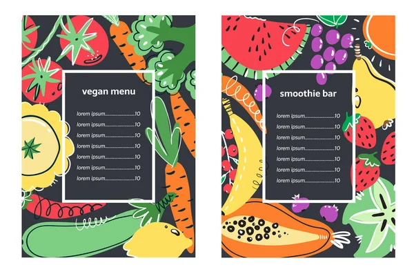 Veg _ menu — Stockvector